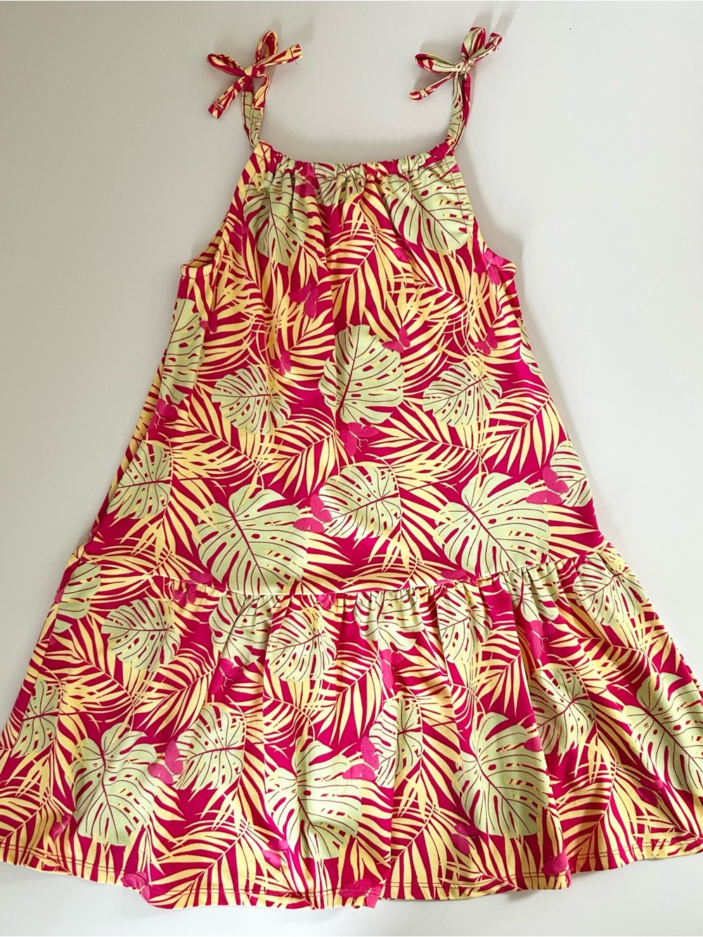 Girls Tropical Resort Sleeveless Dress Set - Picture 2 of 7